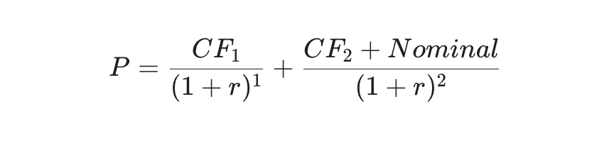 Формула дисконтирования