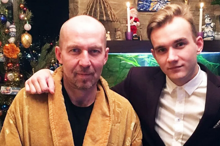 С сыном Иннокентием