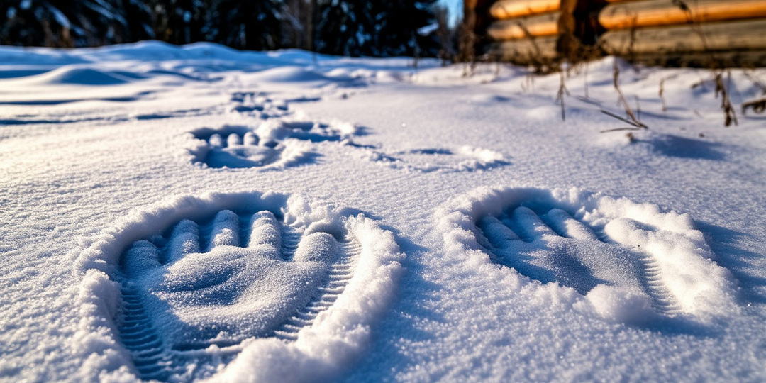 Я пошел по следам волка вокруг дома. Но через десять метров лапы превратились в отпечатки человеческих ладоней.