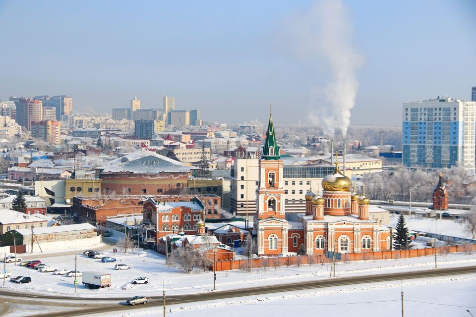    Зима в Барнауле, изморозь на деревьях. Источник: Виталий Барабаш