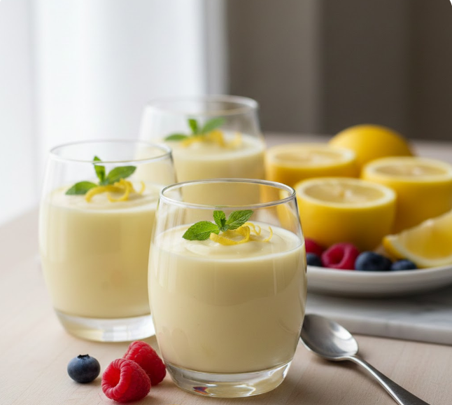 Лимонный десерт