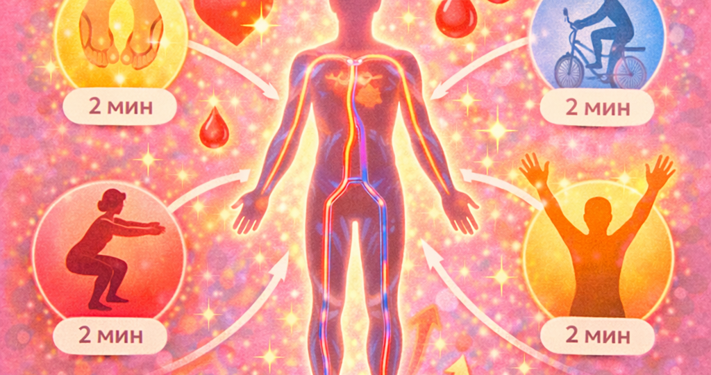 Простые упражнения для улучшения кровообращения — 15 минут в день