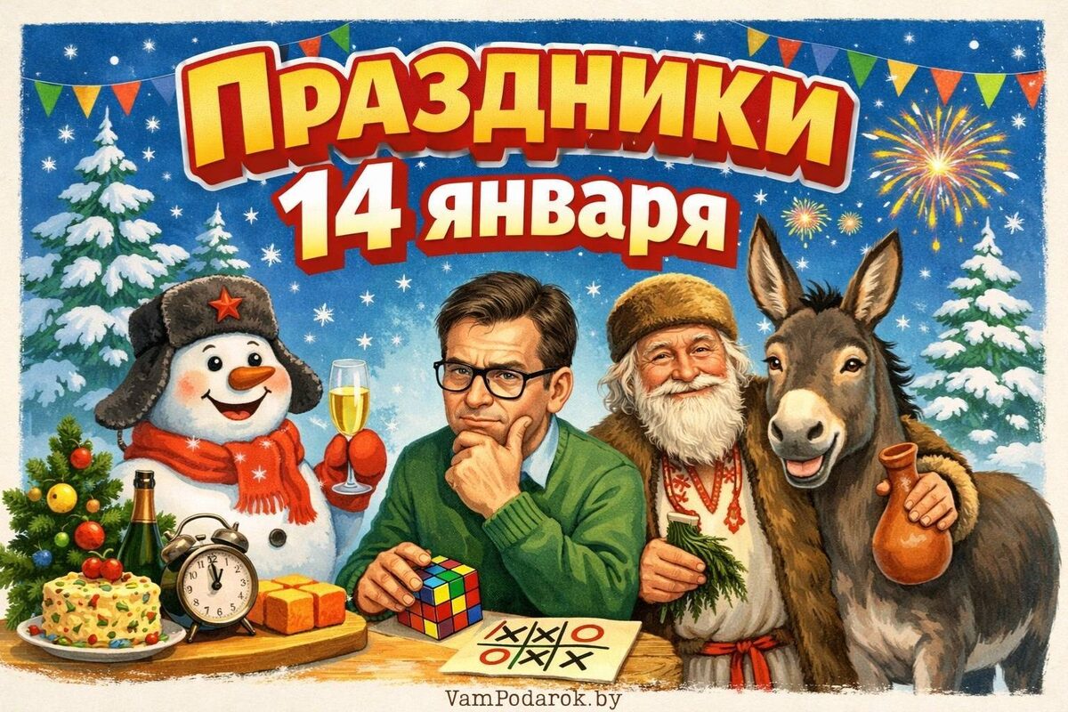 Праздники, именины и народные приметы на 14 января 2026 года