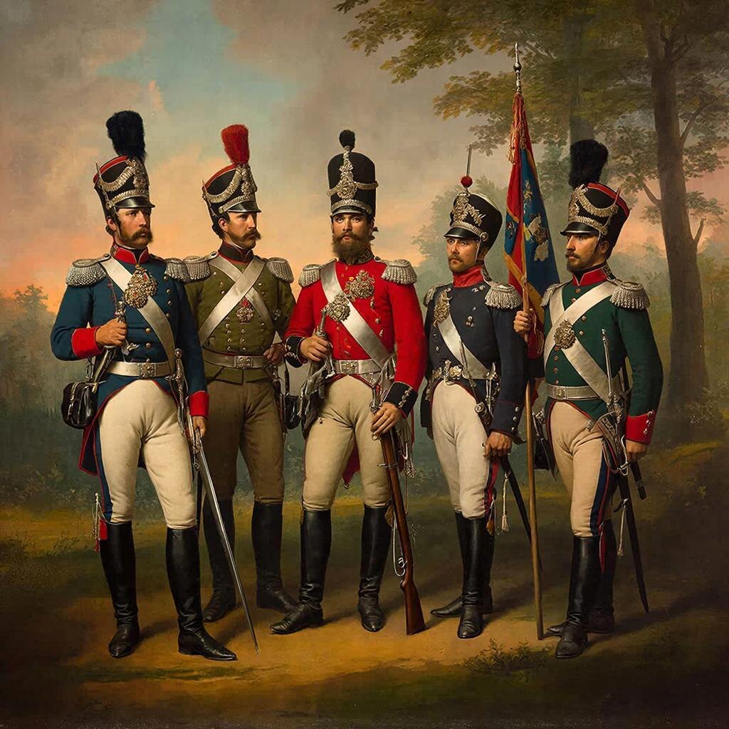 Офицеры русской армии.