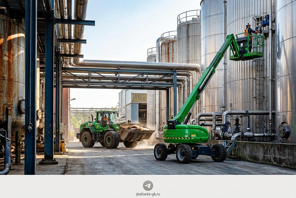    Разнообразие телескопических подъемников для различных задач Atlanta-gk