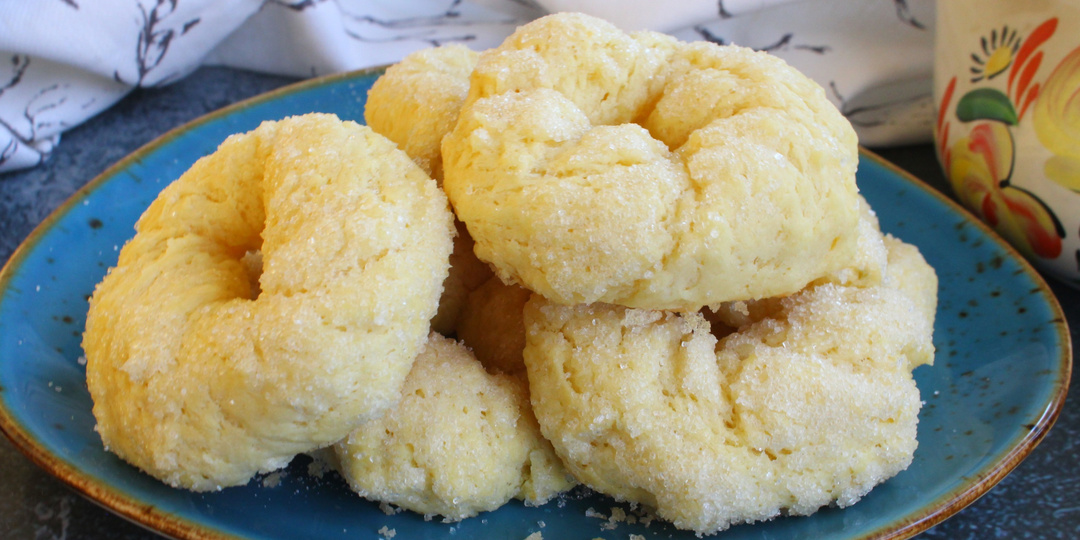 Домашнее печенье с сахарной корочкой