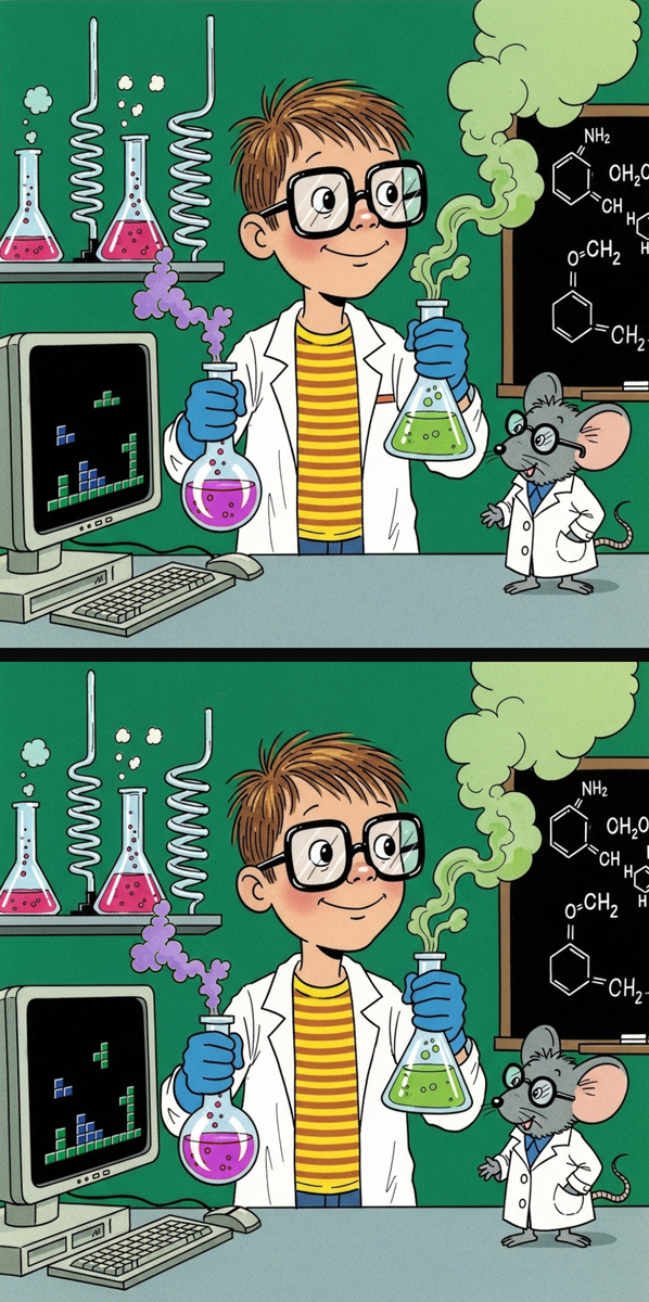 Вертикальный вариант. Юный химик