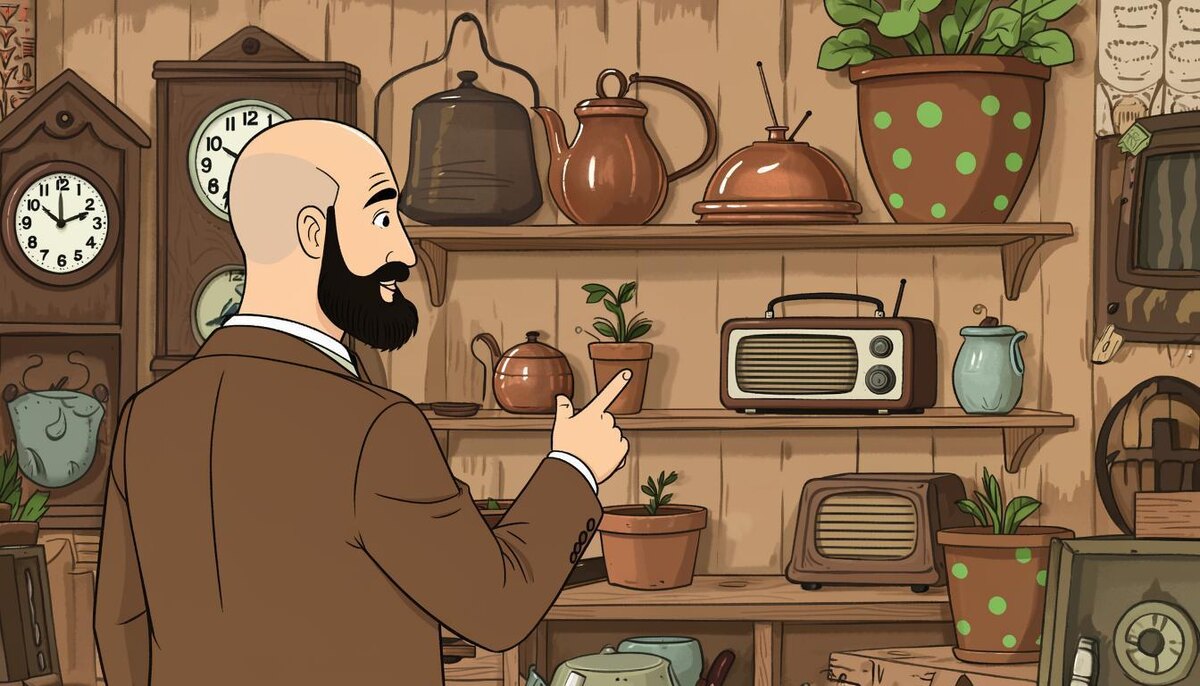 На блошином рынке