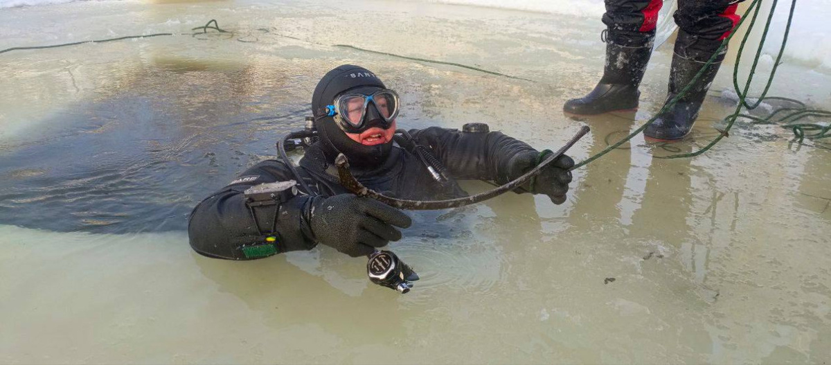 Новая находка поднята со дна Тобола. Фото: Владислав Дербышев / Свердловское областное отделение РГО