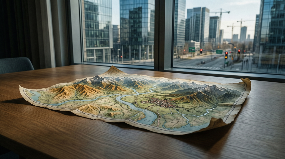 Карта есть. Местность другая.