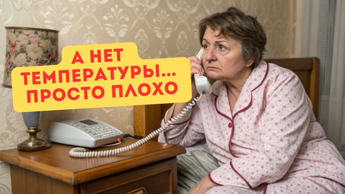 Скорая ругается, участковый не идёт. Говорят - приходите на приём сами. А как, если я не дойду?