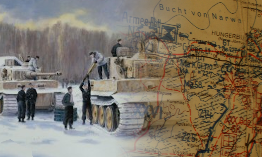 Немецкие войска перед битвой за Нарву