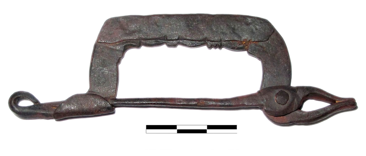Фибула-кресало, VIII-X вв, железо, ковка, 11,4х3,6 см