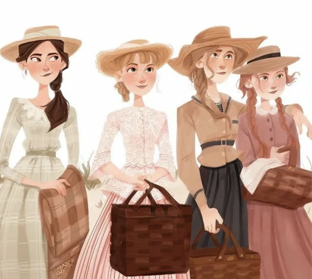 Иллюстрация к книге «Маленькие женщины»