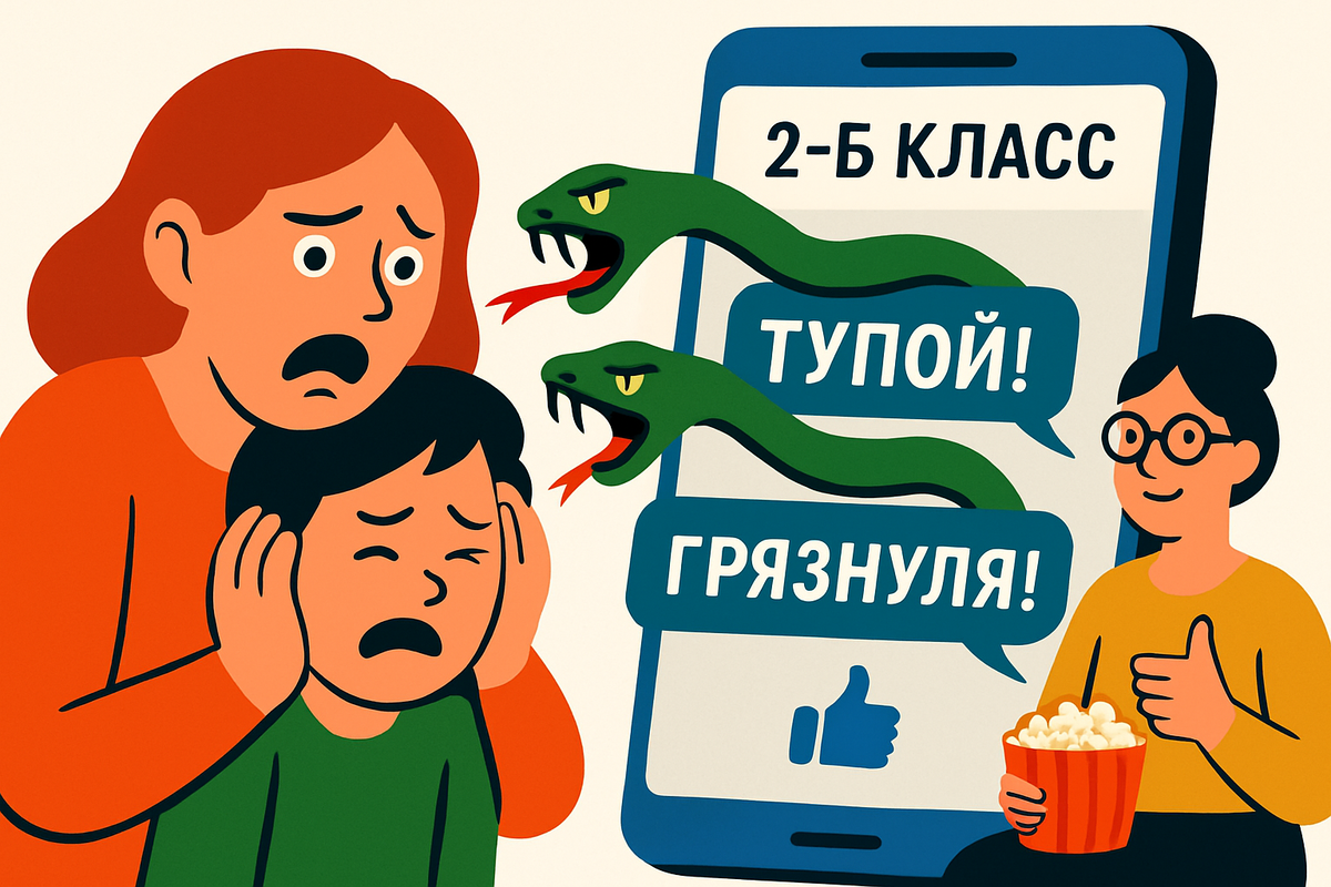 Родительский чат превратился в помойку. Оскорбления, мат, травля.
Администратор (классная) всё видит, но молчит, а иногда и поддерживает смайликами