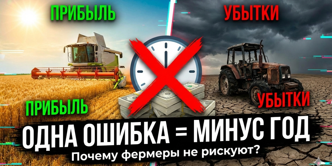 Почему в сельском хозяйстве опасно ошибиться хотя бы один раз