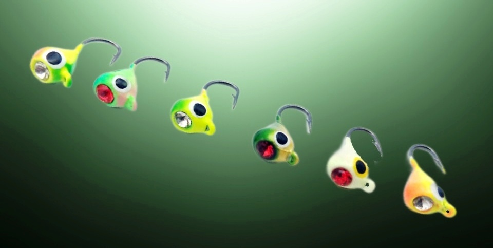 Набор рыболовных мормышек со стразиками