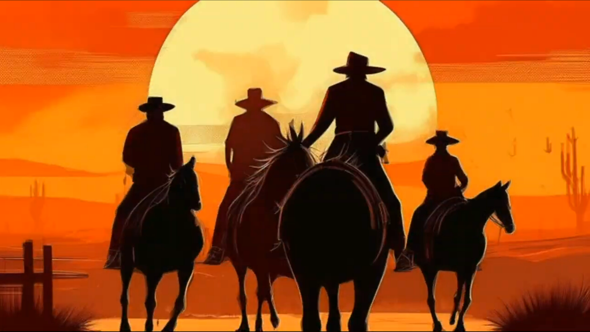 Эльфы на Диком западе - иллюстрации автора