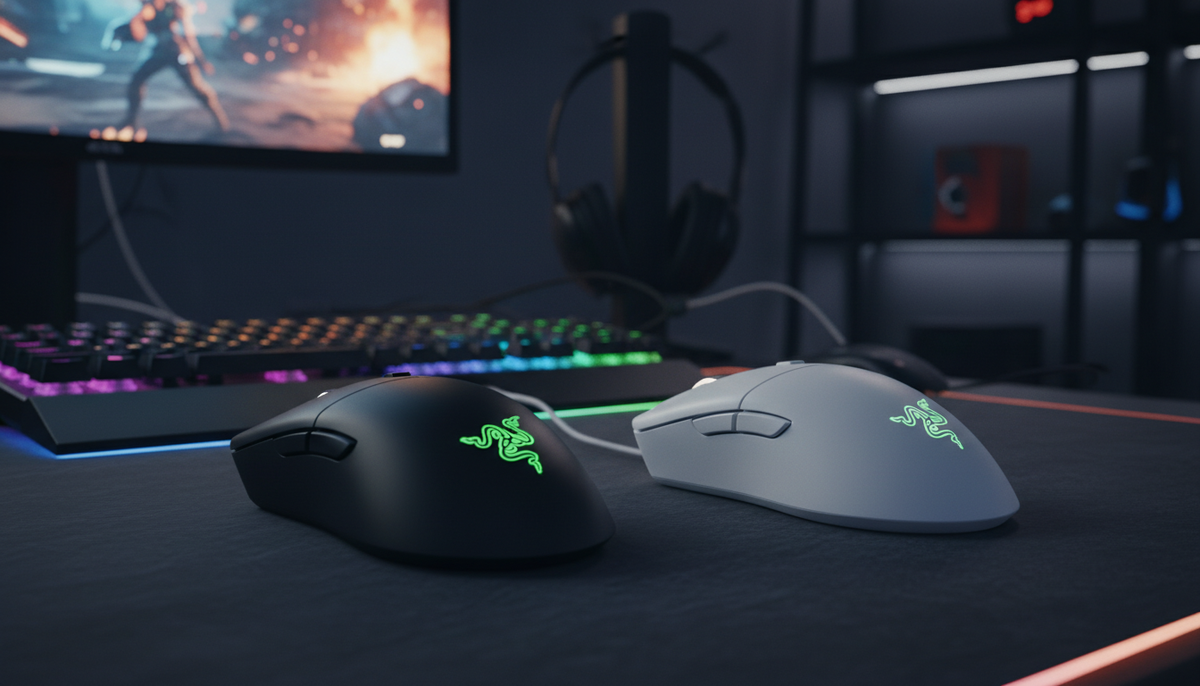 Мышь игровая Razer DeathAdder Essential (2021) Black черная и White белая