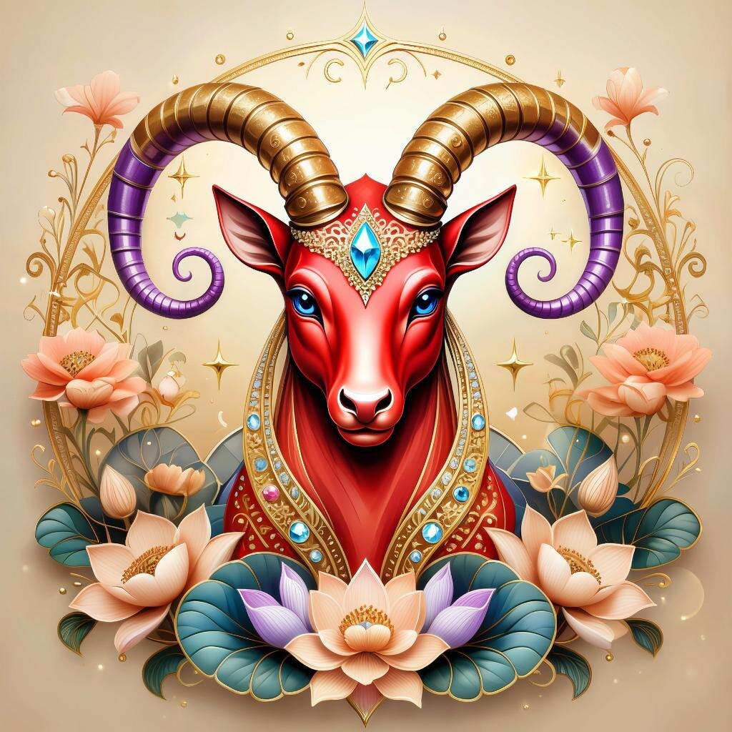 Овен. Иллюстрация сгенерирована нейросетью