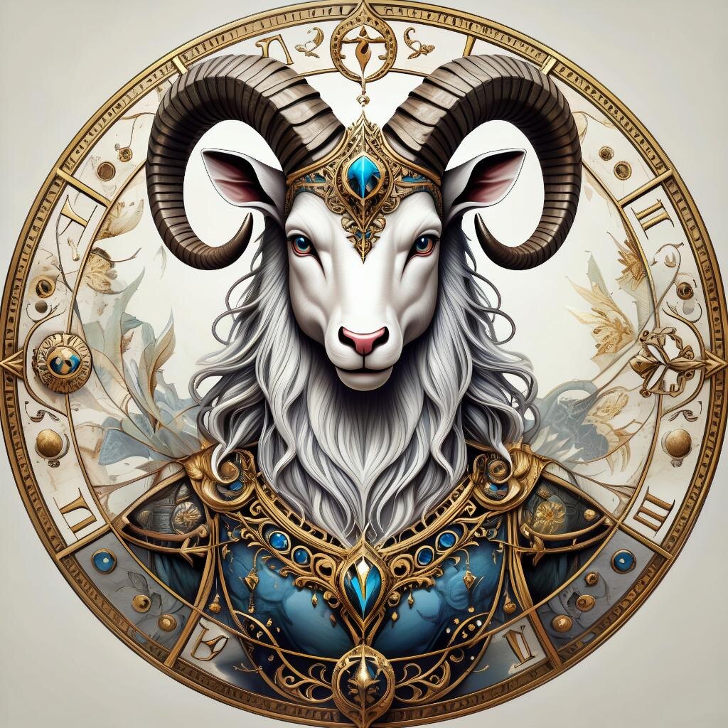 Овен. Иллюстрация сгенерирована нейросетью