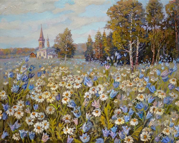 Ромашки и колокольчики