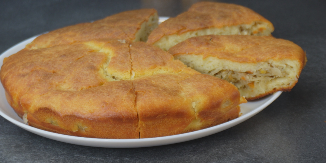 Заливной ПИРОГ на КЕФИРЕ где начинка не тонет, а остается на своем месте...