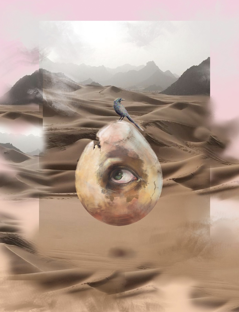 Фрагмент цифровой живописи "Триада". Анастасия Куницына