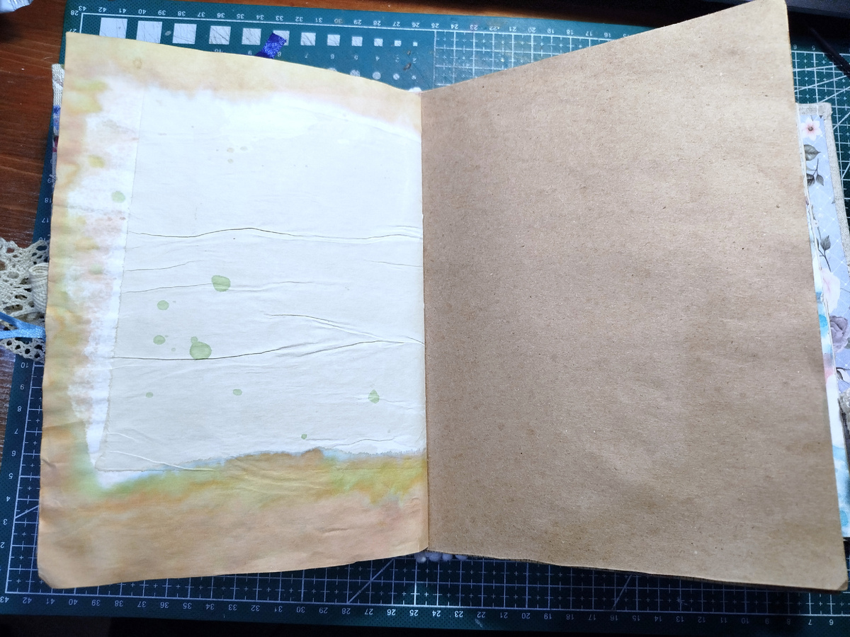 Вот так выглядел разворот в блокноте.