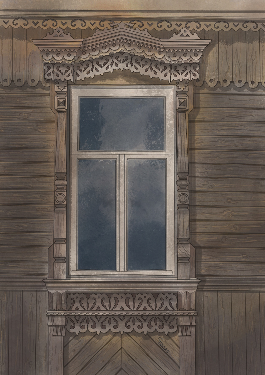 Наличник Жилого дома. Изображение Стародубцевой Т.В.