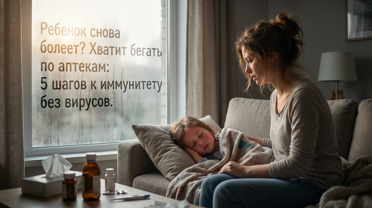 Ребенок снова болеет? Хватит бегать по аптекам: 5 шагов к иммунитету без вирусов.