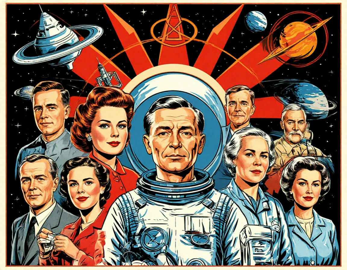 Нам надо ввысь все взгляды устремить, Направить все внимание в науку!