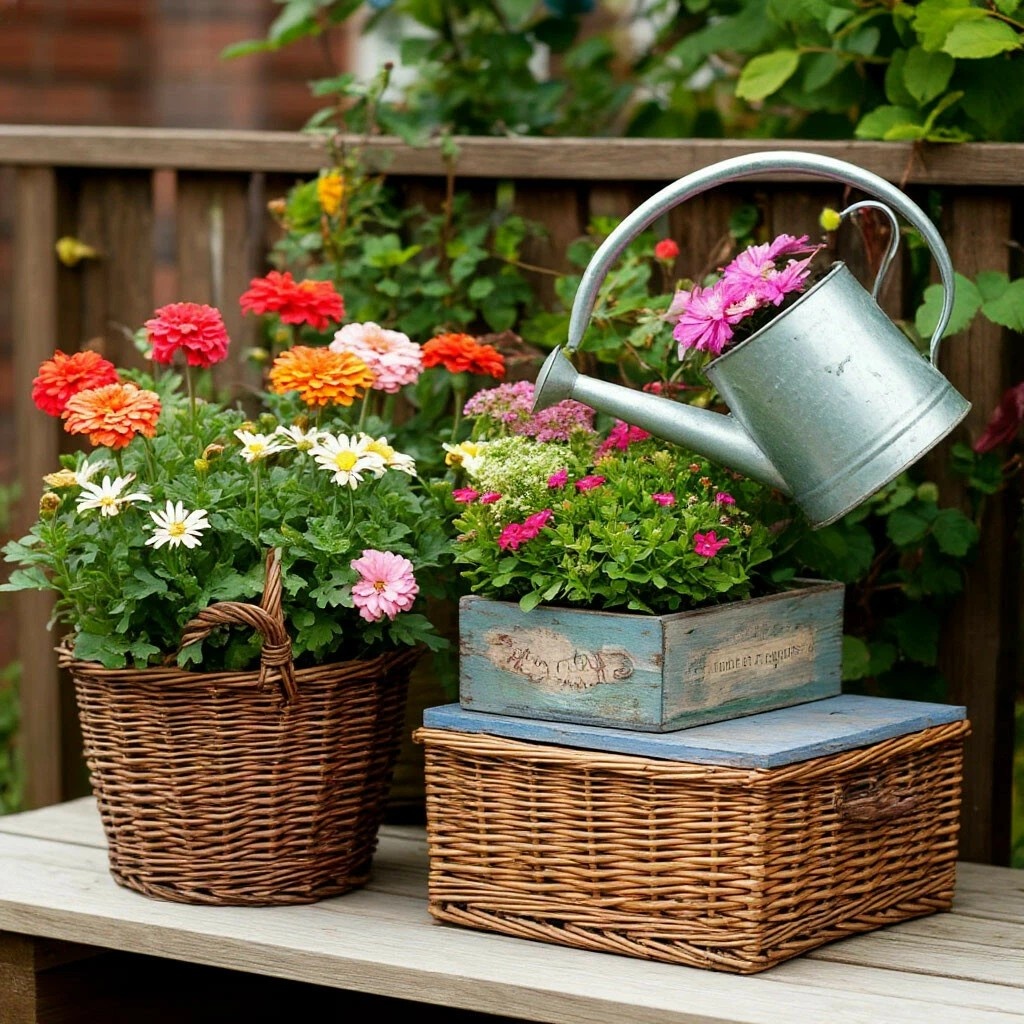 ИЛЕЙКИ СТАРЫЕ И КОРЗИНЫ ВСЕ ДЛЯ РАСТЕНИЙ.