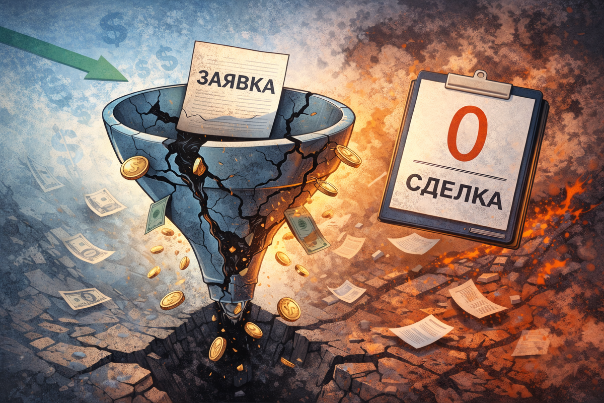 Заявки поступают в систему, но деньги «утекают» ещё до сделки. Проблема не в маркетинге и не в продажах по отдельности, а в разрыве между ними — именно там бизнес чаще всего теряет прибыль, не замечая этого.