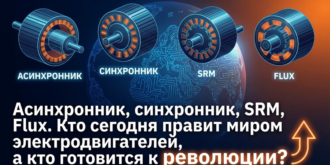 Асинхронник, синхронник, SRM, Flux. Кто сегодня правит миром электродвигателей, а кто готовится к революции?