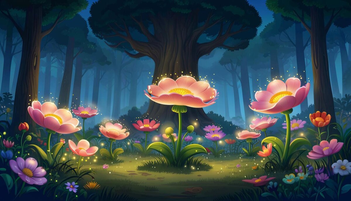 Лесная поляна и большой дуб из сна профессора