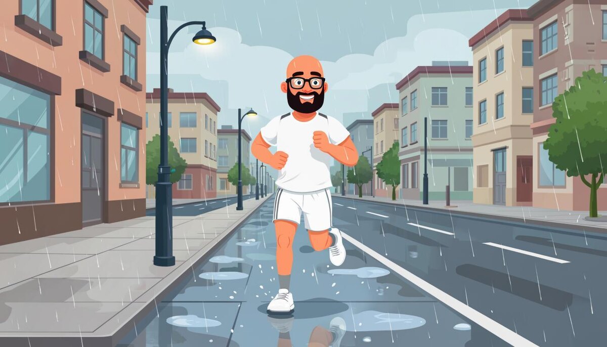 Профессор Умнодар на утренней пробежке