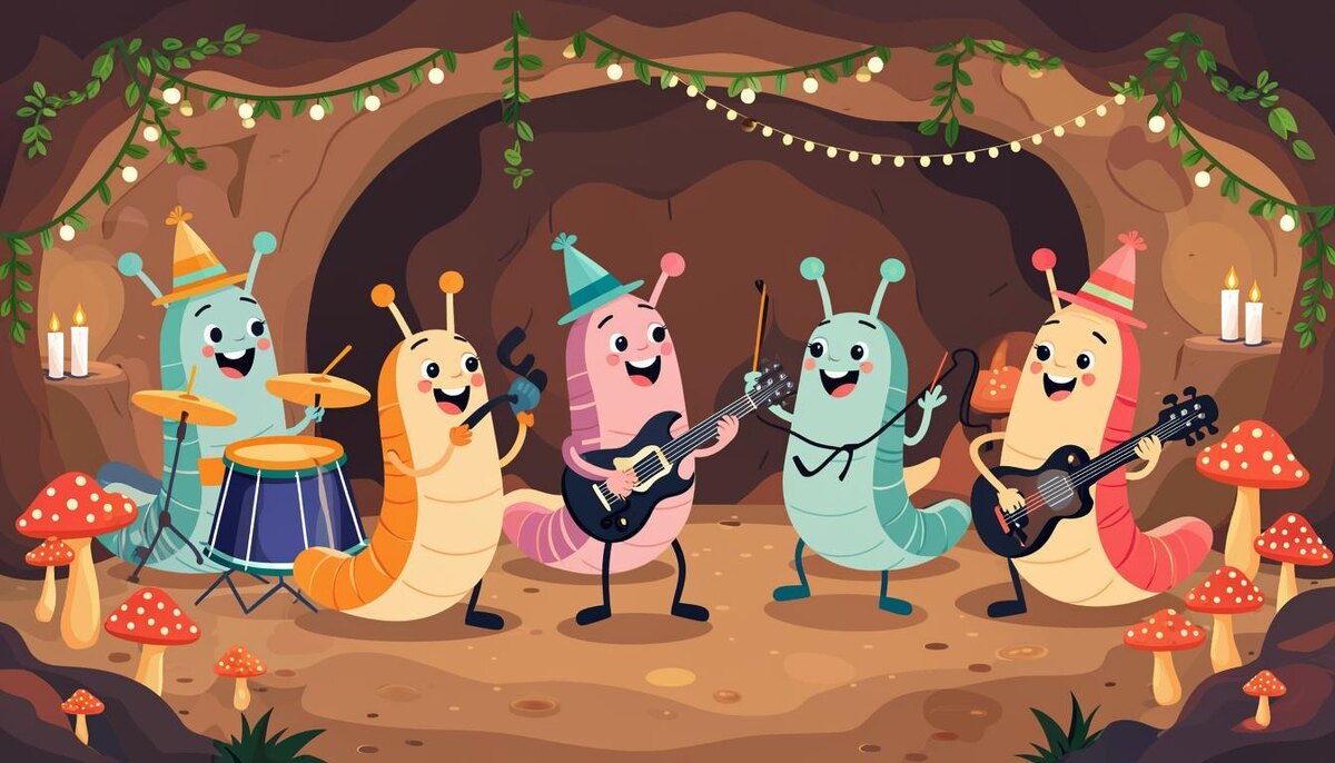 Подземный концерт дождевых червей