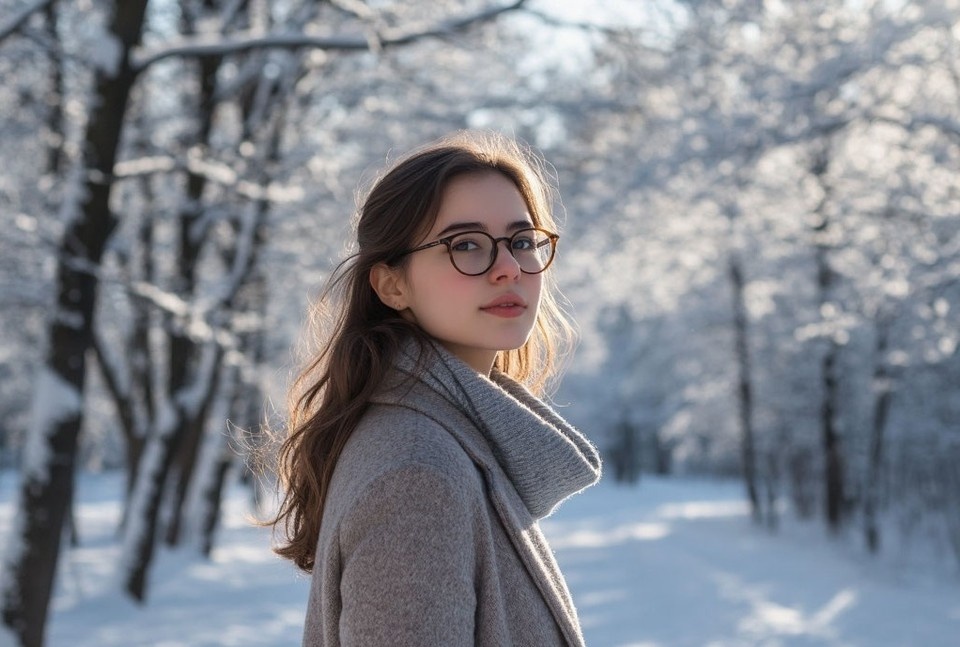    Многие люди испытывают дискомфорт при ношении очков зимой. Фото: сгенерировано нейросетью.
