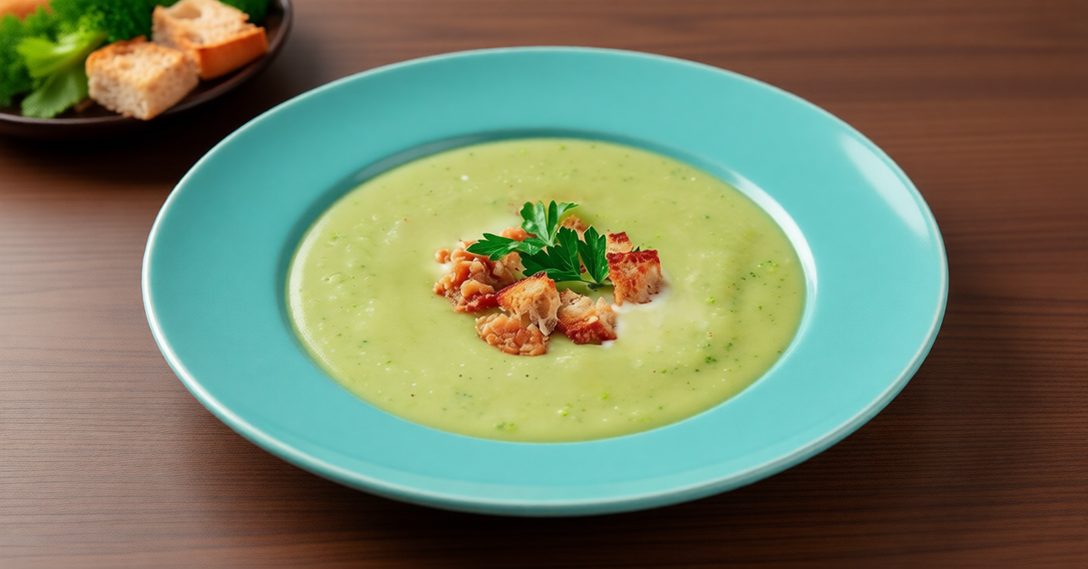 Крем-суп из брокколи и овощей