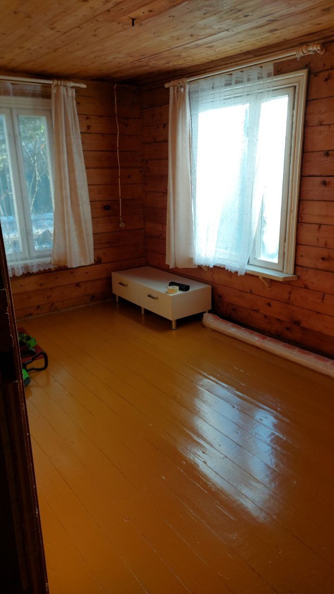 Покрасили пол