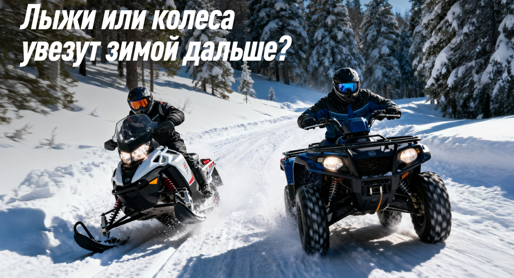 Зимние развлечения: снегоход? квадрик? мотоцикл?