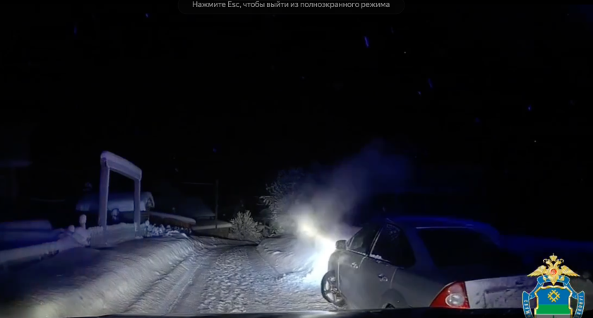    Скриншот из видео МВД по Коми