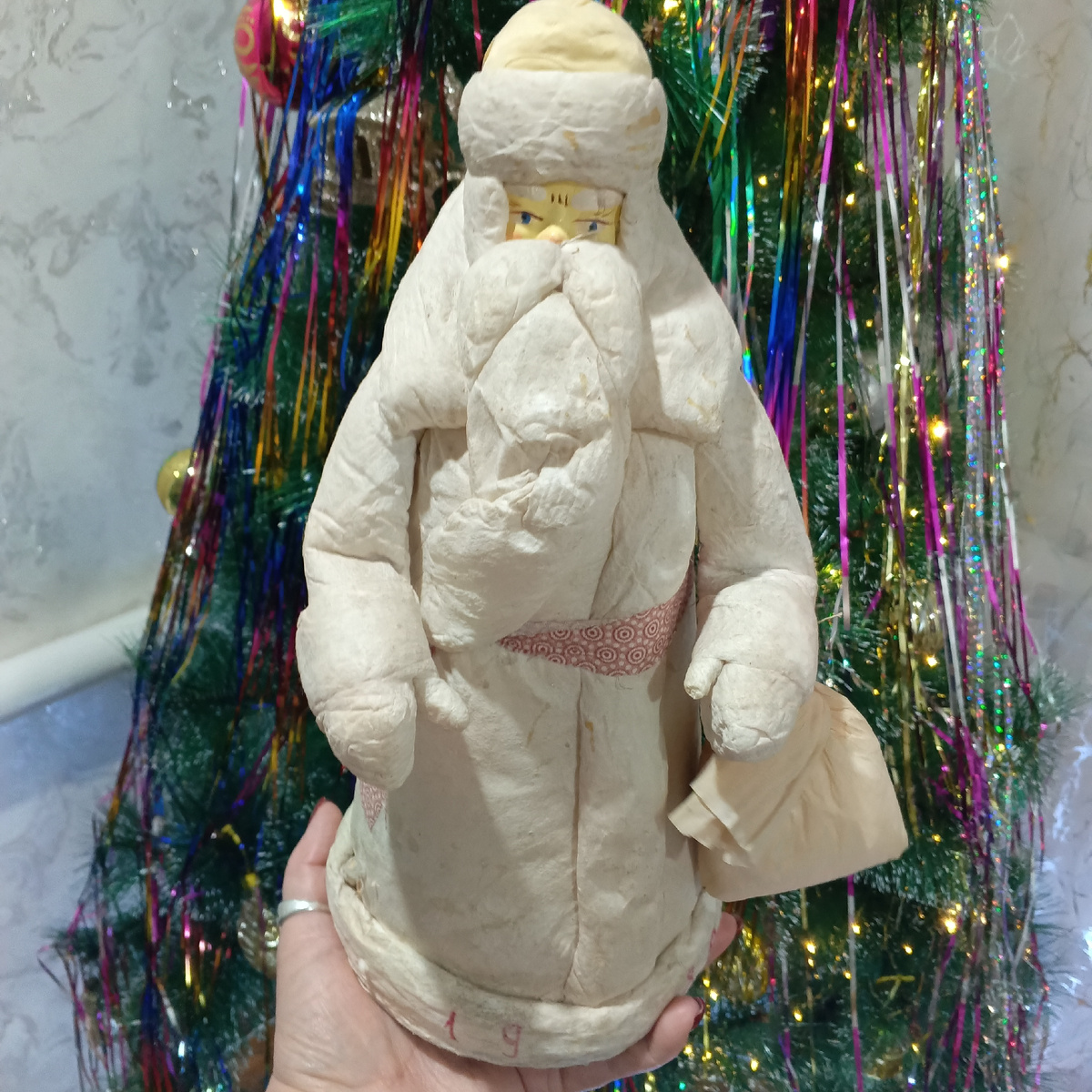 Здравствуй, дедушка мороз! Борода из ваты 🫣