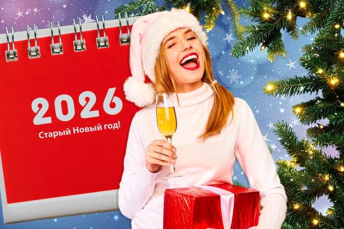 Старый Новый год 2026 какого числа отмечают в России. Коллаж © Life.ru. Обложка © Freepik / halayalex, xadartstudio, kjpargeter