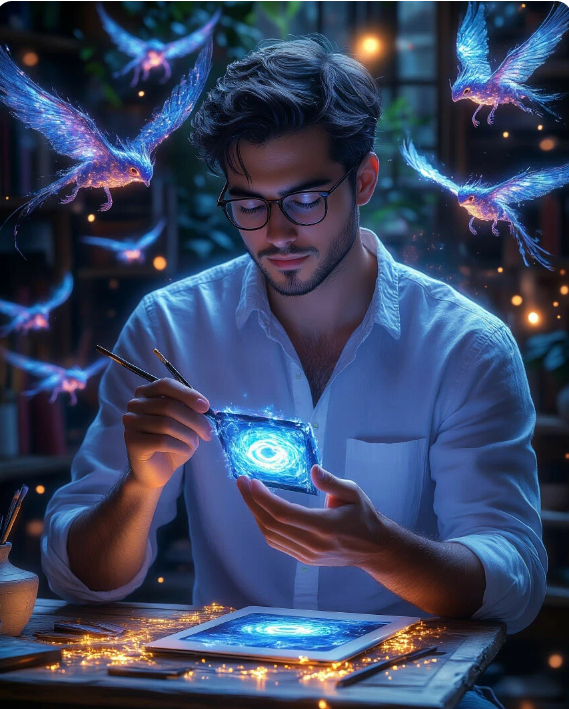 Как сеть поняла мой нечёткий промпт )