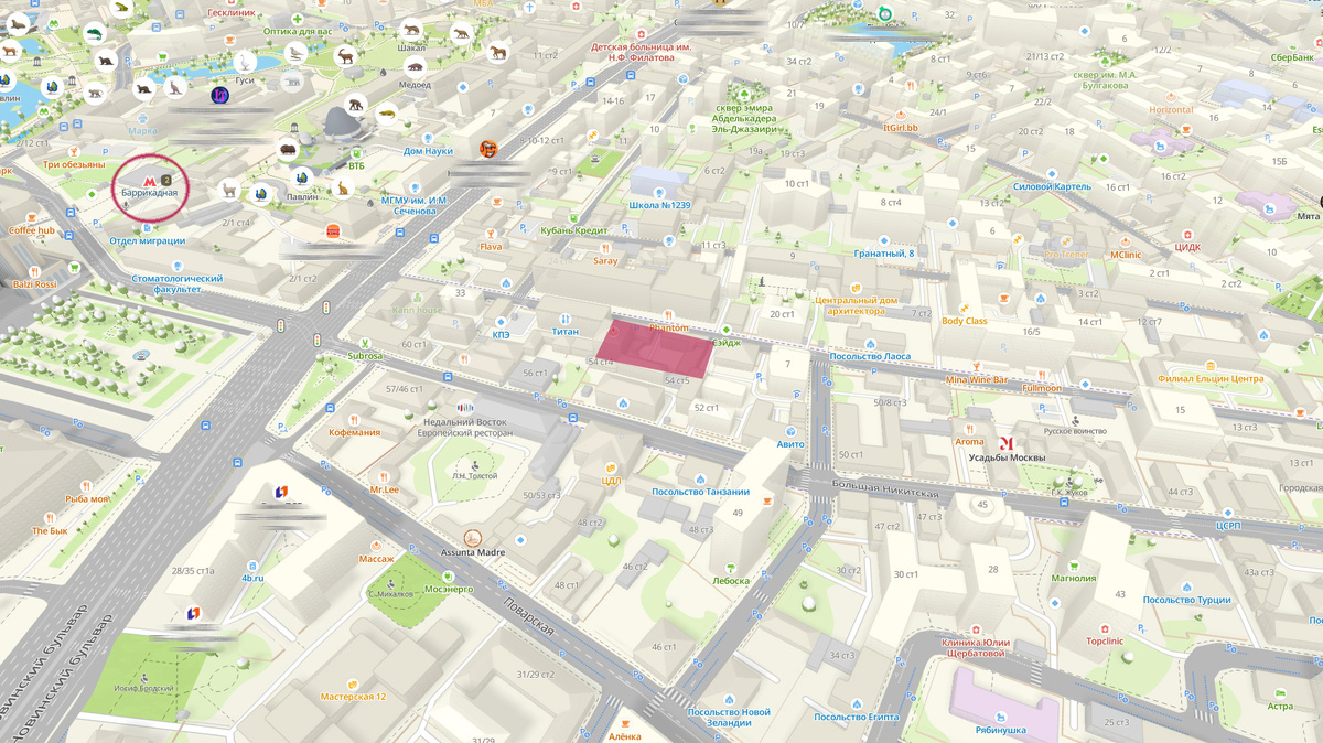 Пятно застройки ЖК Малая Никитская, 27