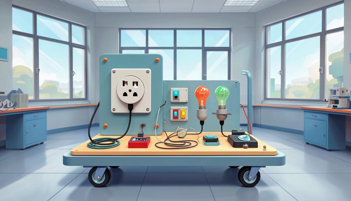 Стенд для презентации про электричество