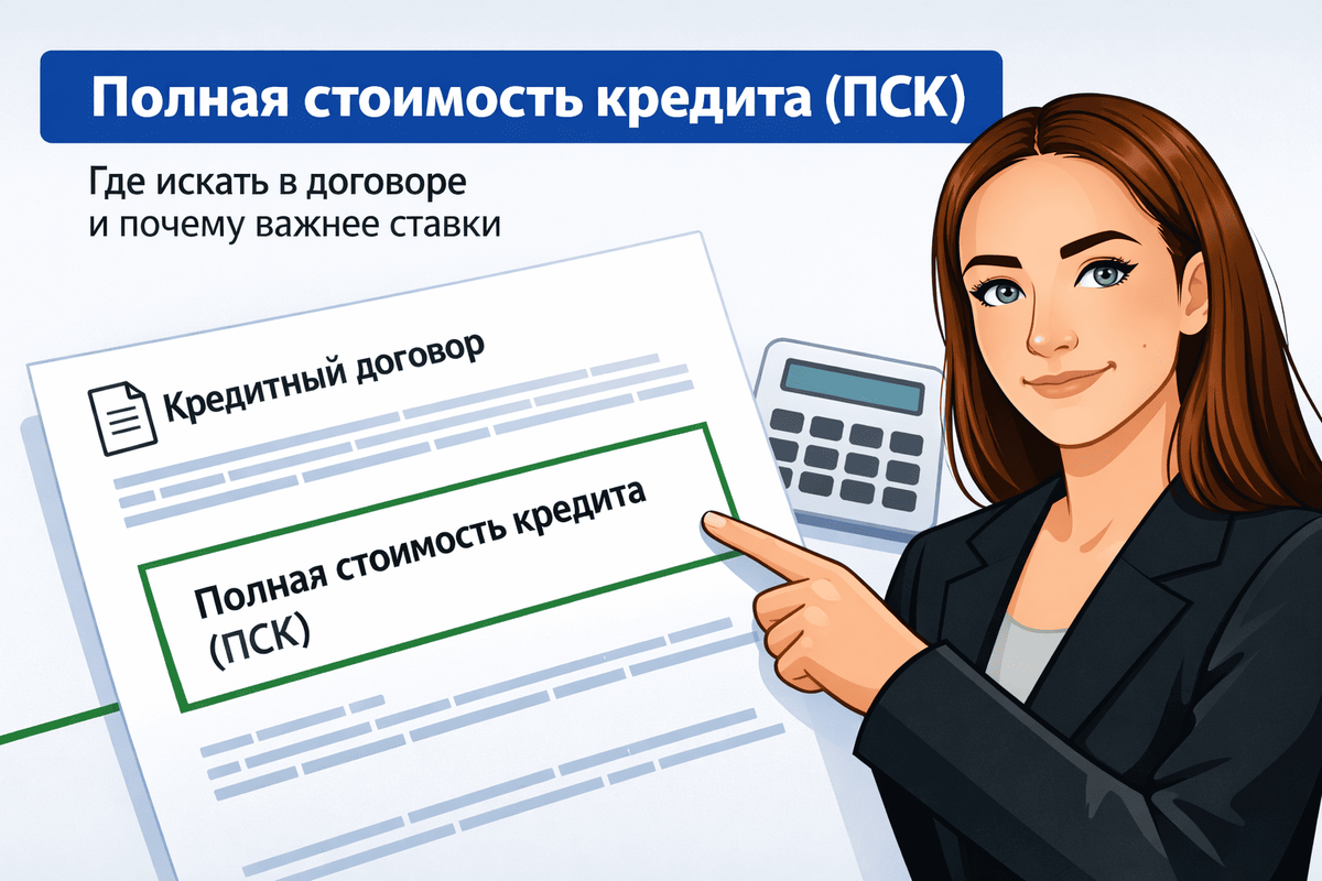 Полная стоимость кредита: где искать ПСК в договоре и почему она важнее одной ставки