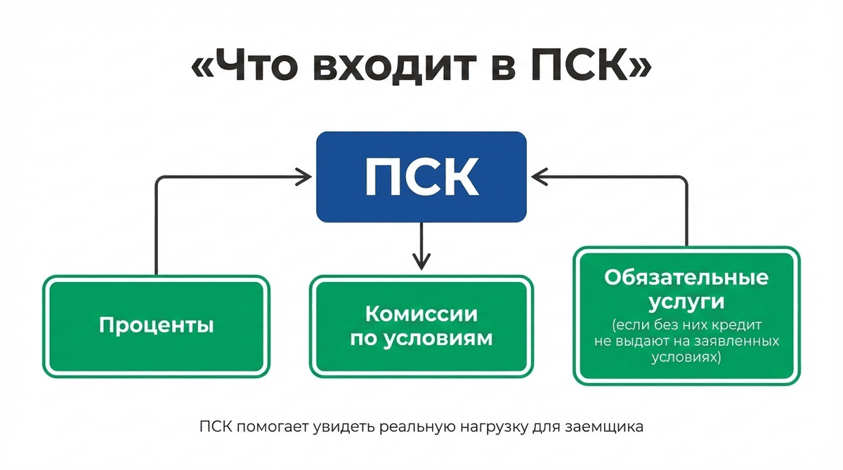 ПСК по кредиту что это: из чего складывается полная стоимость кредита заемщика